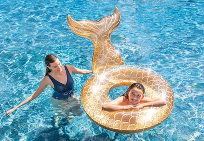 Produktbild von Intex 56258EU, Gold, Schwimmring, Muster, Vinyl, 9 Jahr(e), Junge/Mädchen
