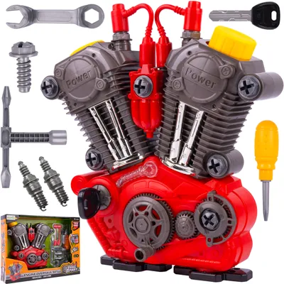 Immagine prodotto di MalPlay piccolo kit meccanico svitare componenti realistici del motore strumenti suono luce da 3 anni
