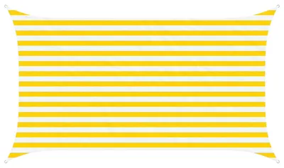 Obrázok produktu pre vidaXL Slnečná plachta, žltá a biela, 3,5 x 2 m, 100 % polyester Oxford