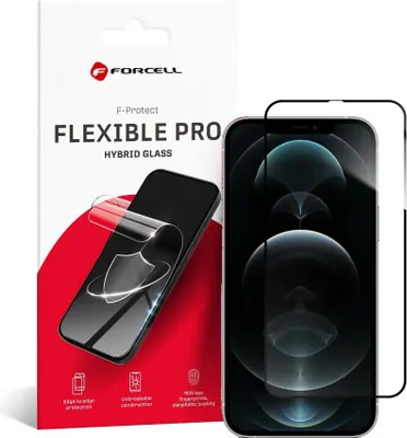 Immagine prodotto di Colla ibrida flessibile Glas Forcell 5D Full - APP IPHONE 12 Pro Max schwarz