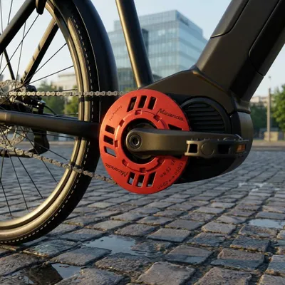 Produktbild von Miranda Kettenschutz E-Bike (BDU2XX), rot - zuverlässiger Schutz für E-Bike-K....