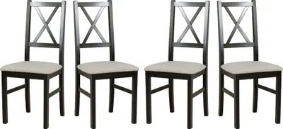 Image de Chaise de salle à manger- Set 4x "Nilo 12" noir, hygge 11
