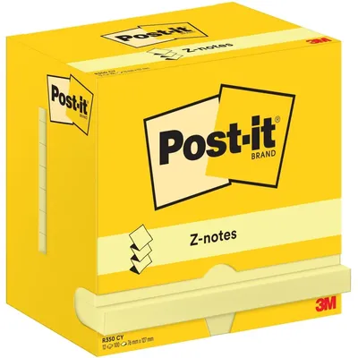 Produktbild von Post-It 7100290186, Rechteck, Gelb, Papier, 76 mm, 127 mm, 100 Blätter