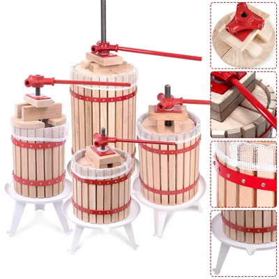 Produktbild von XMTECH 30L Obstpresse Presstuch Mechanische Saftpresse Weinpresse mit Pressnetz Apfelpresse Fruchtpresse Beerenpresse