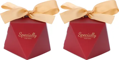 Produktbild von 25 Sets Süßigkeiten Box Cookies Geschenk-Boxen mit Band für Geburtstag Hochzeit Party Favor (L)