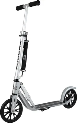 Image de HUDORA BigWheel 205 Scooter - Trottinette stable en aluminium - Trottinette de ville réglable en hauteur & pliable avec béquille - Trottinette sportive pour enfants & adultes jusqu'à 100kg