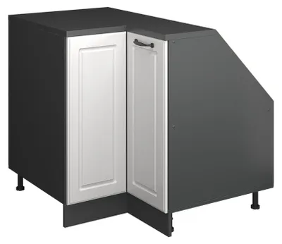 Zdjęcie produktu dla Szafa skosna Szafka narożna Vicco Rion Biały domek wiejski 75.6 x 81.6 cm z 1 drzwiami, korpus szafy głębokość 60 cm, Model 60282