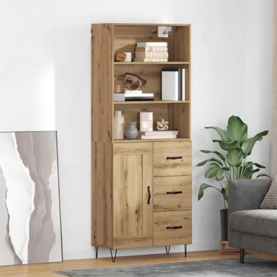 Produktbild von vidaXL Highboard 2 stk. Artisan-Eiche 69,5 x 34 x 180 cm