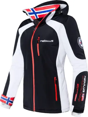Produktbild von Nebulus Skijacke DAVOS Damen, Outdoorjacken , Funktionsjacke , Q680 - Damen, schwarz-weiß, M/38