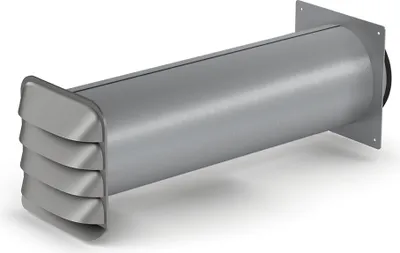 Image de SF-E-Jal Col® 150 Boîte murale y compris THERMOBOX Système de rétention de chaleur / COMPAIR STEEL flow 150 (système Ø 150)
