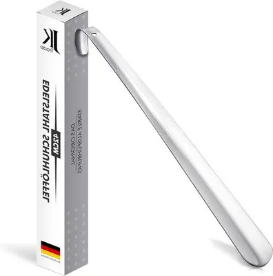 Produktbild von Famanu Schuhanzieher Edelstahl lang - stabil und rückenschonend - optimierte Länge und Breite