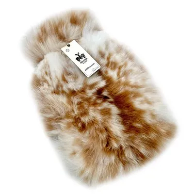 Immagine prodotto di Copri-borsa dell'acqua calda in pelle di alpaca MULTICOULOUR – Prodotto naturale: rivestimento in vera pelle, morbido, sostenibile e di alta qualità – calore a lunga durata