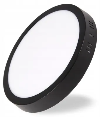 Zdjęcie produktu dla Plafon LED okrągły Lagos czarno-biały 18W Neutralna biel 1440lm tworzywo sztuczne wym:3x21x21cm IP20 MasterLed