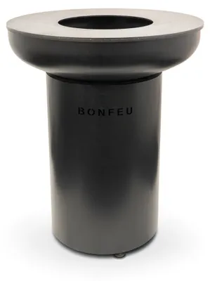 Produktbild von BonFeu BonBiza Schwarz Feuerschale 80 cm für den Garten mit Plancha