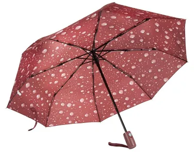 Obrázok produktu pre Verk 25011 Skladací dáždnik s kvapkami 95 cm červená