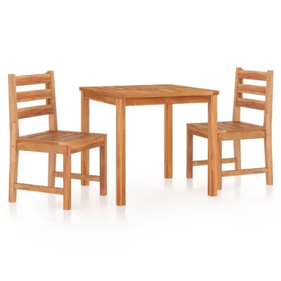 Immagine prodotto di vidaXL Set da pranzo da giardino in teak massiccio a 3 pezzi