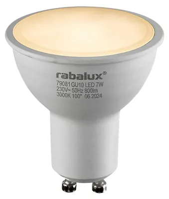 Zdjęcie produktu dla Żarówka LED GU10 7W WW SMD 79081 Rabalux