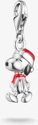 Image de Pendentif charm Snoopy édition Père Noël PEANUTS Original argent
