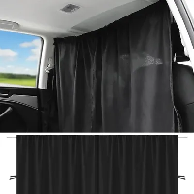 Produktbild von Auto-Vorhänge/Sonnenschutz, 140 x 80 cm, abnehmbar, für SUVs und Pkw
