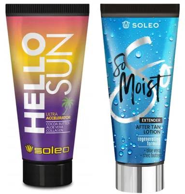 Productafbeelding van Soleo Hello Sun bruiningsversneller + So Moist aftersun balsem Bruiningsset