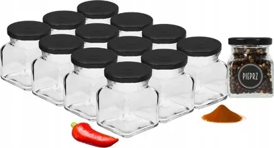 Obrázok produktu pre Poháre na korenie 120 ml 12 kusov + 30 nálepiek