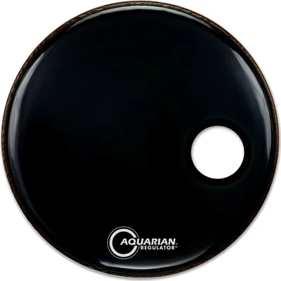 Produktbild von Aquarian Drumheads REGULATOR, Basstrommel, Schwarz, 1 Stück(e), 457 mm, 457 mm