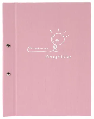Productafbeelding van GOLDBUCH 36 131 Getuigingenmap, speels en elegant - A4, 12 vakken, oudroze