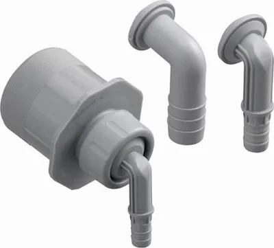 Produktbild von HAAS Schlauchnippel DN 50, mit 3 x Tülle Ø 11, Ø 14, Ø 20 mm, Geruchsverschluss und Rückstausicherung Typ 5014