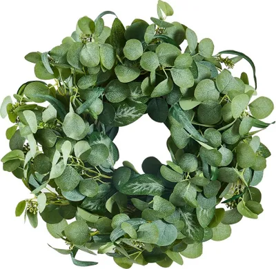 Immagine prodotto di Ghirlanda decorativa 66,04 cm - Ghirlanda di eucalipto - Ghirlanda stagionale - Ghirlanda per porte - Ghirlanda decorativa per tutto l'anno - Per interni ed esterni