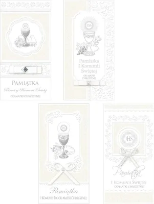Image de Une carte élégante avec une dédicace de la marraine pour la première communion