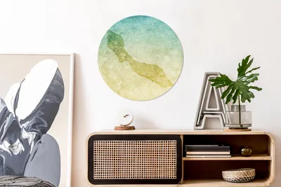 Produktbild von MuchoWow® - Wand Kreis - Das Schlafzimmer - Die Bilder - Wandmalerei - Kunst für das Haus - das Plastik