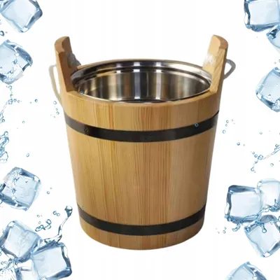 Produktbild von DIKOM Holzeisbehälter thermisch Bar Kühler für Partys