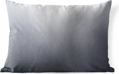 Produktbild von MuchoWow® Outdoor Kissen - Aluminiumdruck - Metall - Grau - 60x40 cm - Wetterfest - Lounge Kissen - Zierkissen - Kissen für Innenräume