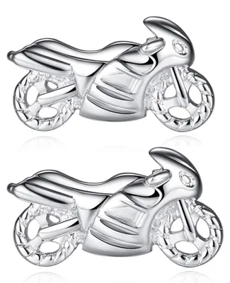 Imagen del producto de HONEY BEAR: Gemelos para hombre, diseño de motocicleta, acero inoxidable, ideales para bodas