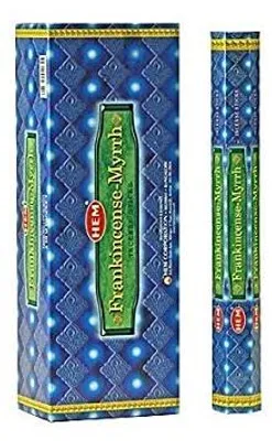 Räucherstäbchen Myrrhe, 120 Stück, 6er-Pack, Bambus
