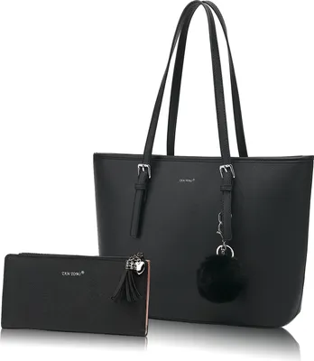 Produktbild von Mofut Handtasche Damen mit Geldbörse und Schlüsselanhänger, Groß Elegant Damen Handtasche, ​Geschenke für Frauen