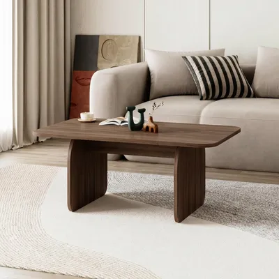 Obrázok produktu pre Skye Decor, Kvalitný konferenčný stolík (3 časti) – Milano, orechové drevo, 100 cm | 100% melamín