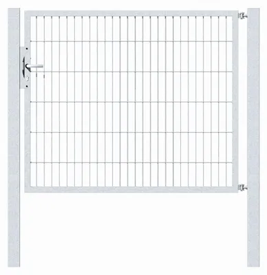 Immagine prodotto di Alberts 647360 Cancello singolo Flexo con accessori, zincato a caldo, larghezza 150 cm, altezza 120 cm