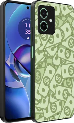 Productafbeelding van Smartphonica TelefoonhoesjeGeschikt voor de Motorola Moto G55 met geldmotief - TPU achterkant hoesje met geldontwerp