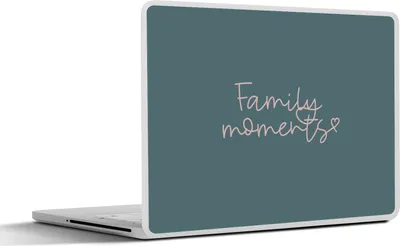Produktbild von MuchoWow® Laptop Aufkleber Sticker Cover Zitate - Familienmomente - Sprichwörter 30x21 cm - Sticker für Laptop - Selbstklebend