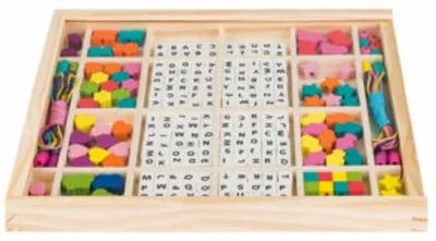 Produktbild von Playtive Holzperlen-Set Alphabet Kinder