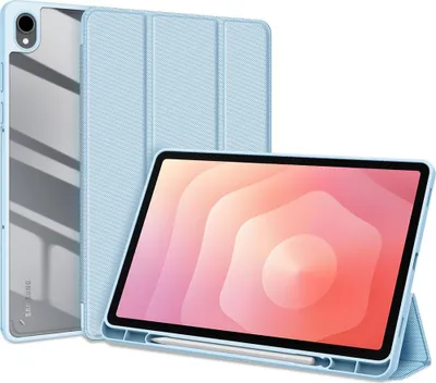 Produktbild von Samsung Galaxy Tab S11 Hülle - Dux Ducis Toby Tri-Fold Ständer Klapphülle mit Schlaf/Wach-Funktion - Blau