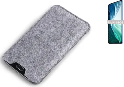 Produktbild von K-S-Trade Filz Handyhülle kompatibel mit Xiaomi Mi 11i Schutzhülle Filztasche Filz Tasche Case Sleeve Handy Hülle Filzhülle grau