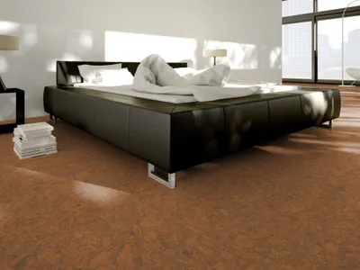 Produktbild von Granorte | 2,18 m² | Braun 6mm Korkboden, Korkfliesen Naturboden Korkoptik Terracotta, Castello Korkparkett, Trittschalldaemmung Oekologisch, Fussbodenbelag