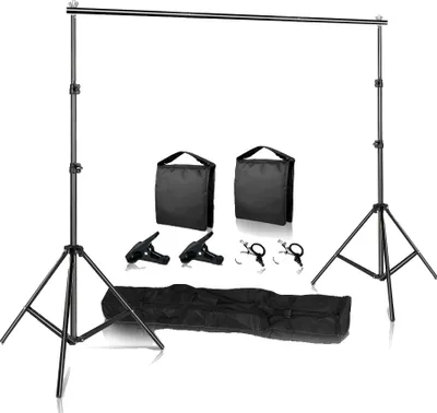 Produktbild von Fotografie Hintergrundständer, verstellbare Höhe, Aluminiumlegierung Konstruktion, mit Sandsack, 2000X3000mm