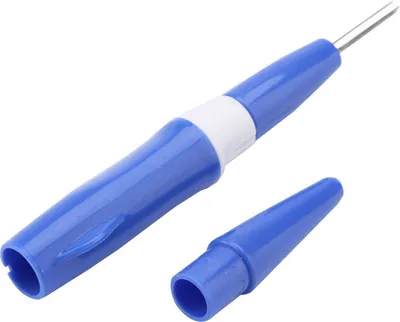Immagine prodotto di Penna per l'infeltrimento da ricamo con 3 aghi fini Set di strumenti per il fai da te (blu)