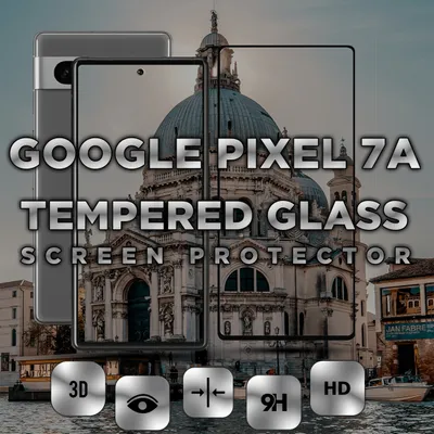 Zdjęcie produktu dla Google Pixel 7a - szkło hartowane 9H - ochrona wyświetlacza 3D w super jakości