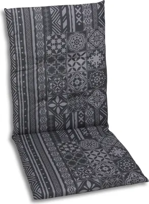 Produktbild von GO-DE Textil, Sesselauflage Mittellehner, Einzelset, Farbe: grau, Maße ca.: 108 cm x 48 cm x 5 cm, Rückenhöhe: 60