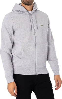 Produktbild von Lacoste Hoodie mit Reißverschlusslogo, Grau L