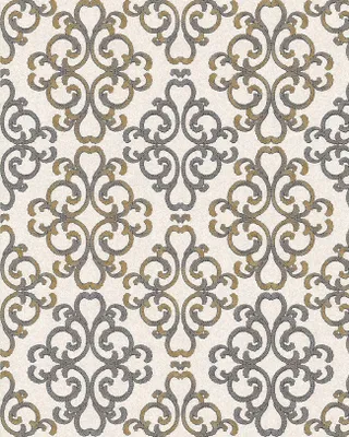 Produktbild von EDEM 85037BR33 Barock Tapete mit metallischen Akzenten creme platin gold 5,33 m2